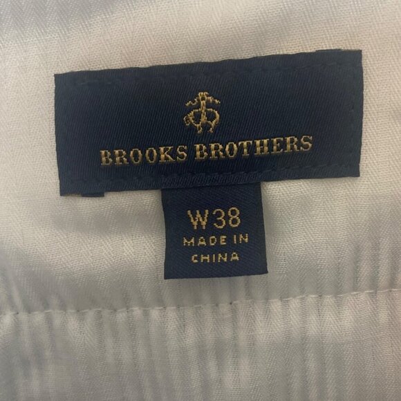 Brooks Brothers Seersucker Shorts Mens 38 Blue White Striped Classic Preppy - Picture 5 of 6